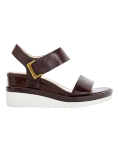 Iris Sandals in Chocolate Leather