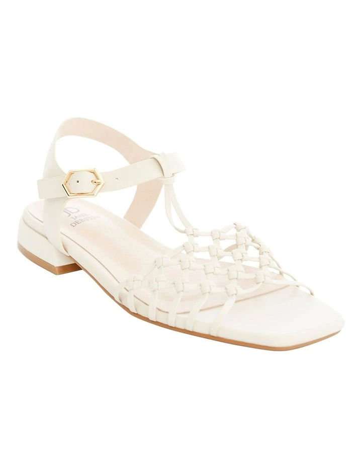 Magnolia Sandals in Bone Weave image 2