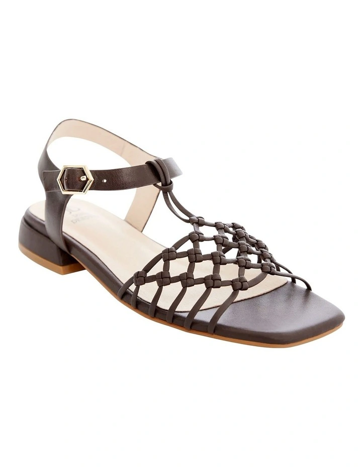 Magnolia Sandals in Chocolate Weave image 2