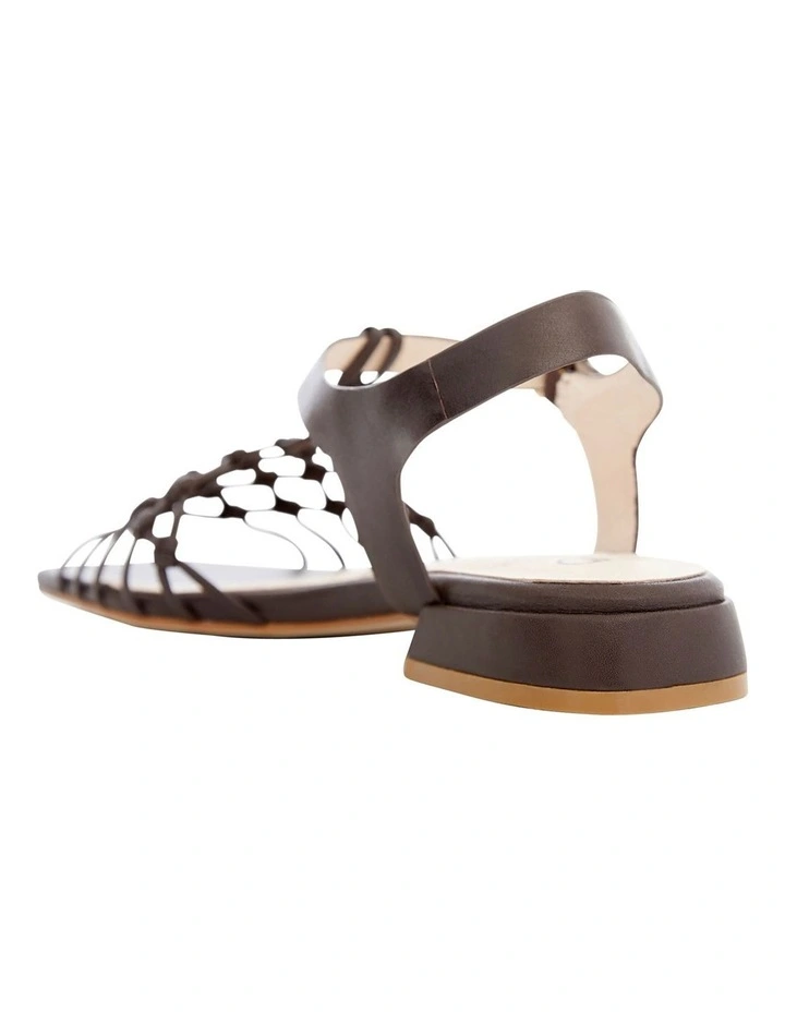 Magnolia Sandals in Chocolate Weave image 3