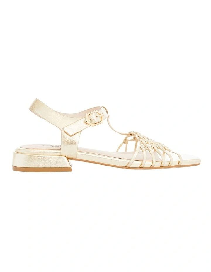 Magnolia Sandals in Gold Weave image 1