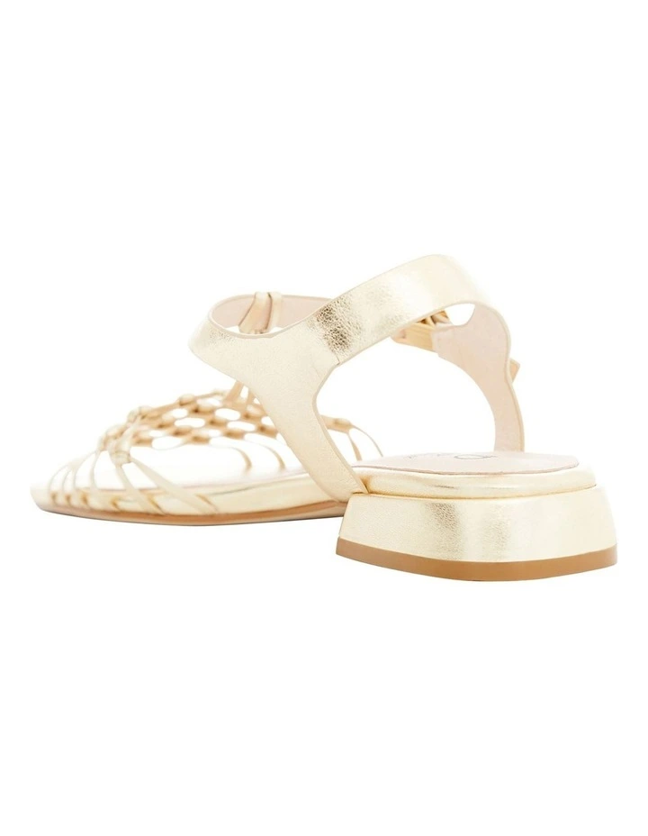Magnolia Sandals in Gold Weave image 3