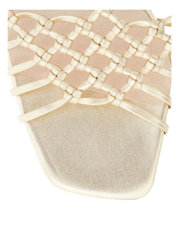 Magnolia Sandals in Gold Weave image 4