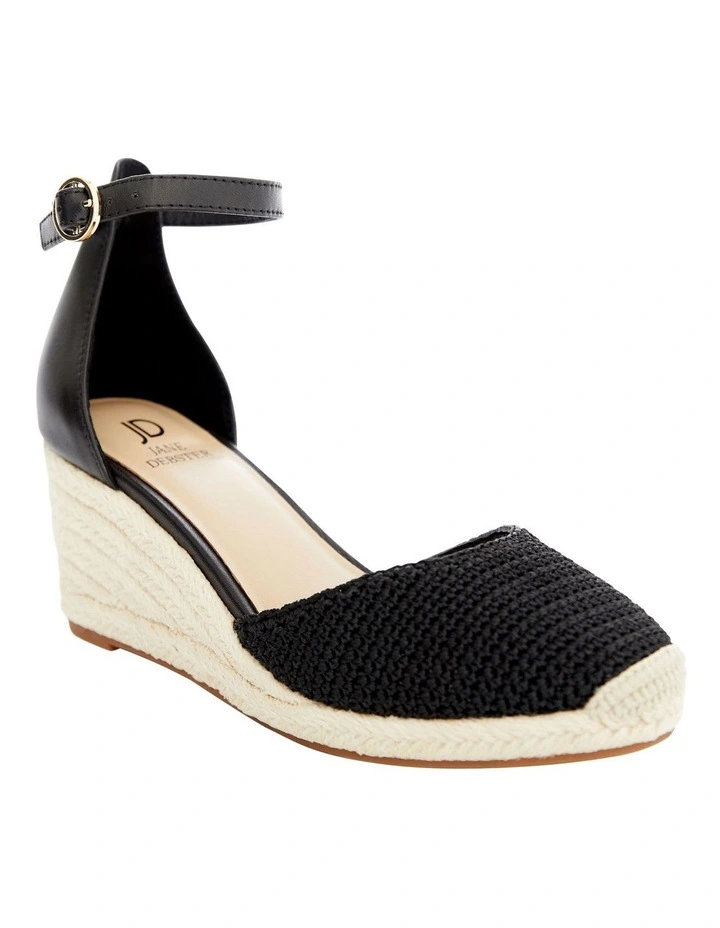 Poland Sandals in Black Weave image 2