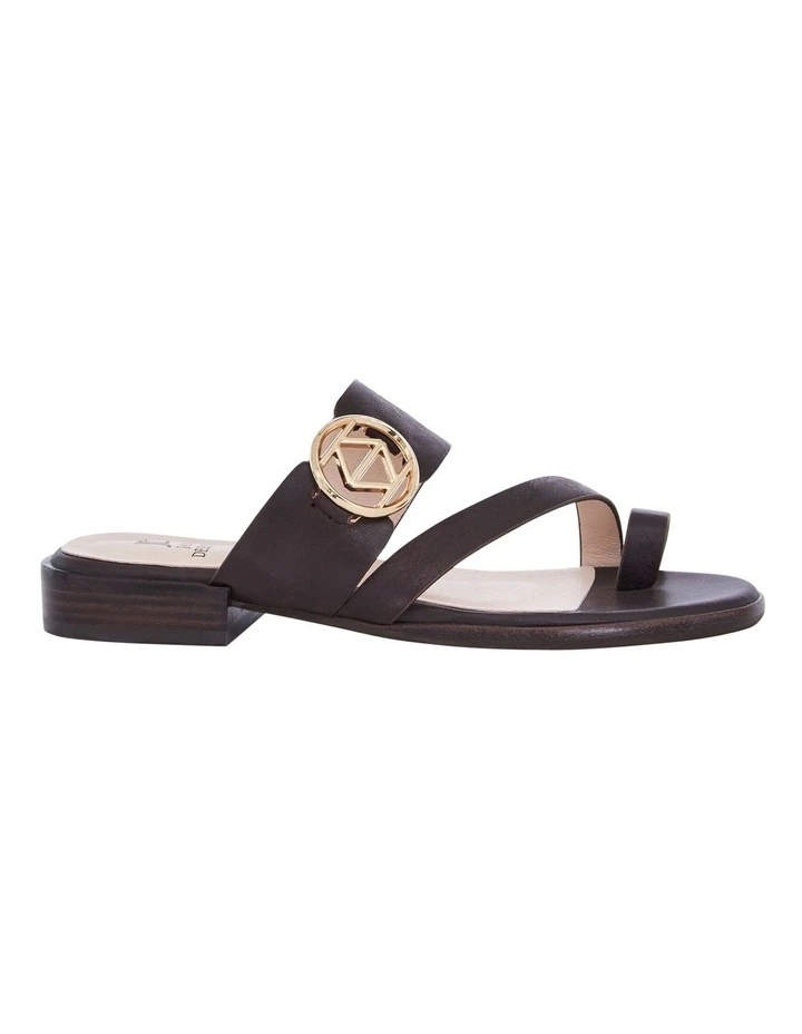 Tena Leather Sandals in Chocolate image 1