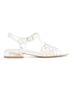 Magnolia Sandals in Silver Weave