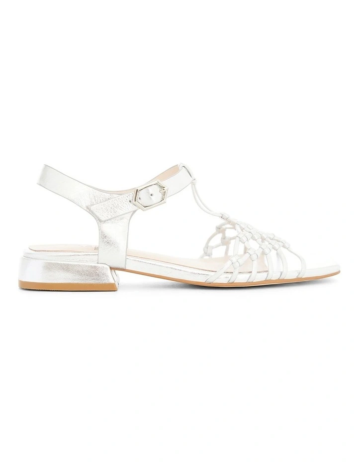 Magnolia Sandals in Silver Weave image 1