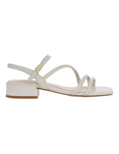 Manila Sandals in Bone Leather