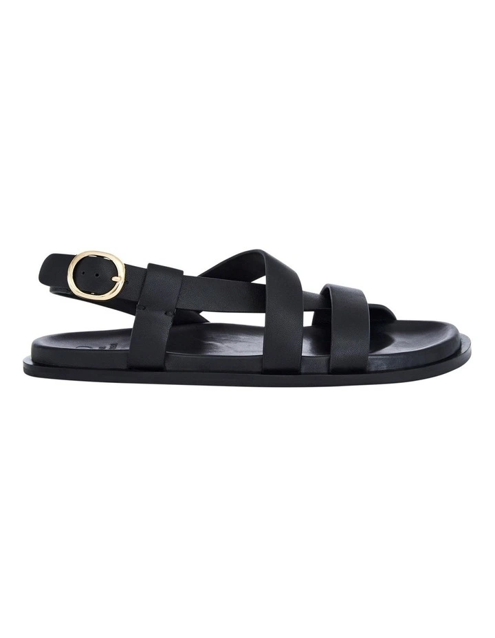 Ratio Sandals in Black Leather image 1