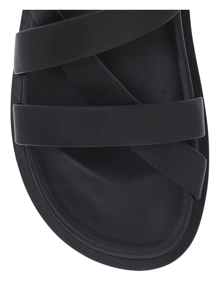 Ratio Sandals in Black Leather image 4