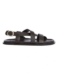 Ratio Sandals in Chocolate Leather