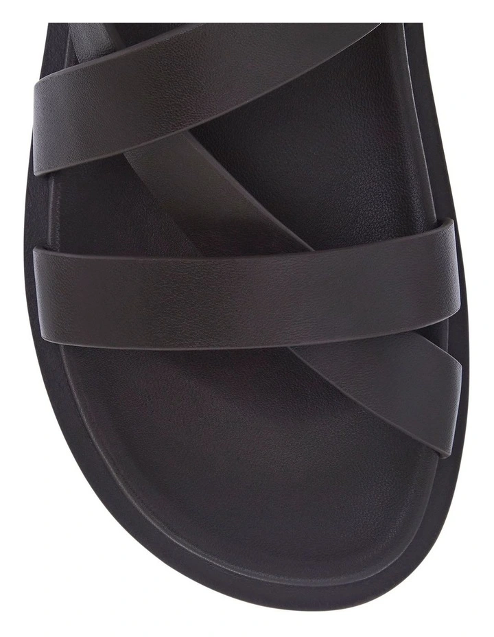 Ratio Sandals in Chocolate Leather image 4