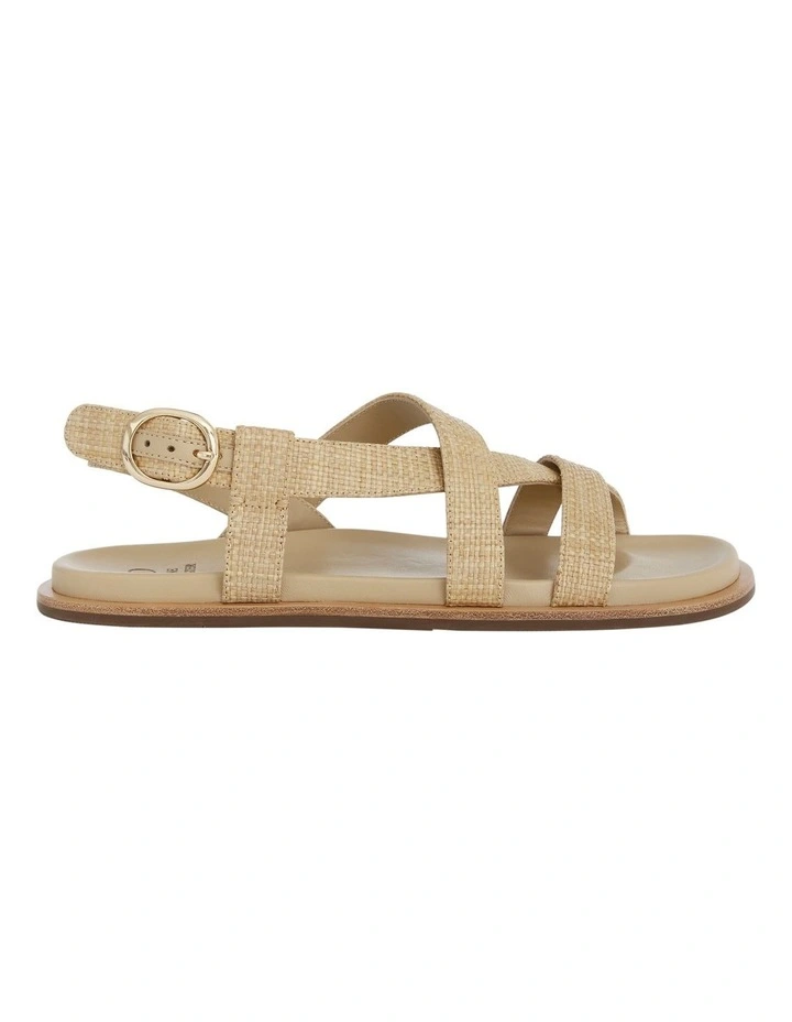 Ratio Sandals in Tan Raffia image 1