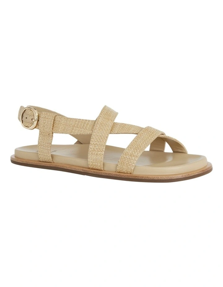 Ratio Sandals in Tan Raffia image 2