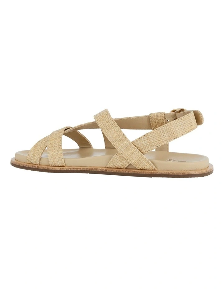 Ratio Sandals in Tan Raffia image 3