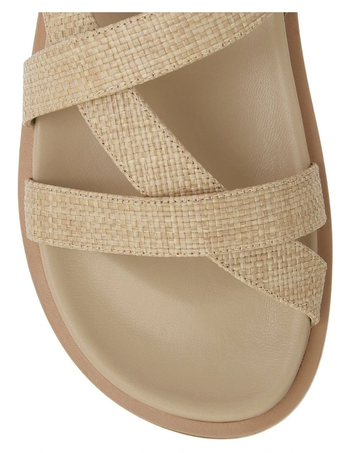 Ratio Sandals in Tan Raffia image 4