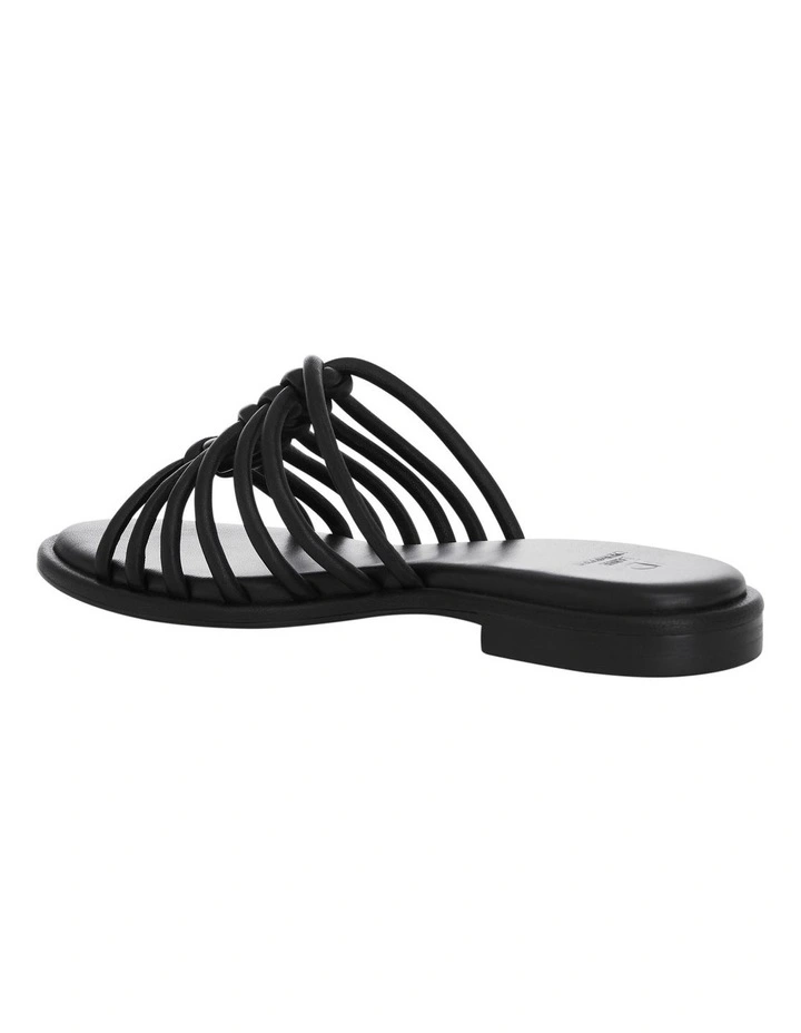 Jigsaw Sandals in Black Leather image 3