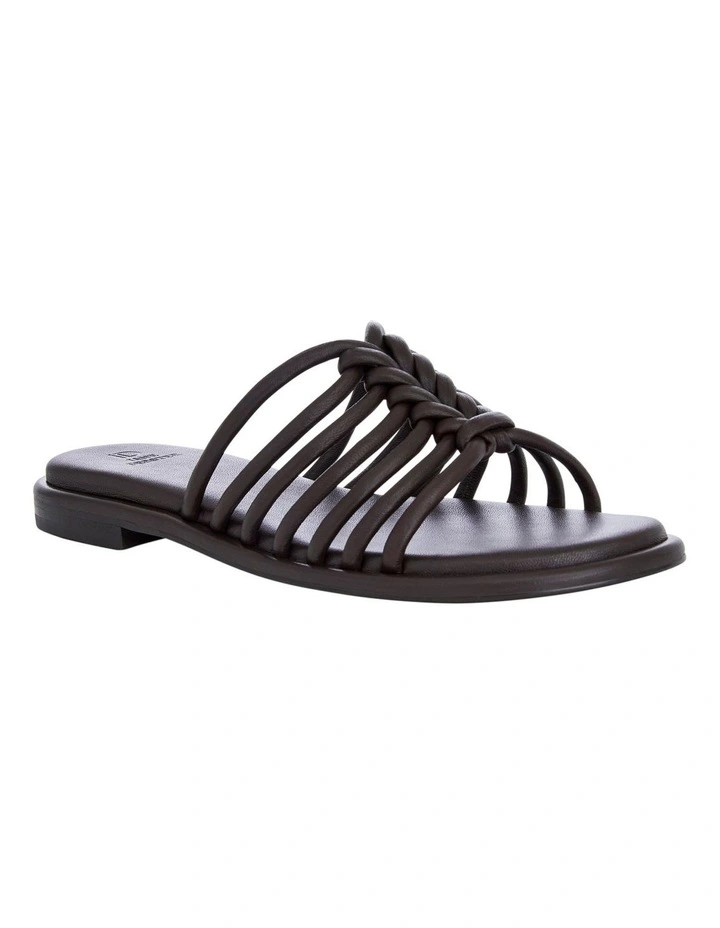 Jigsaw Sandals in Chocolate Leather image 2