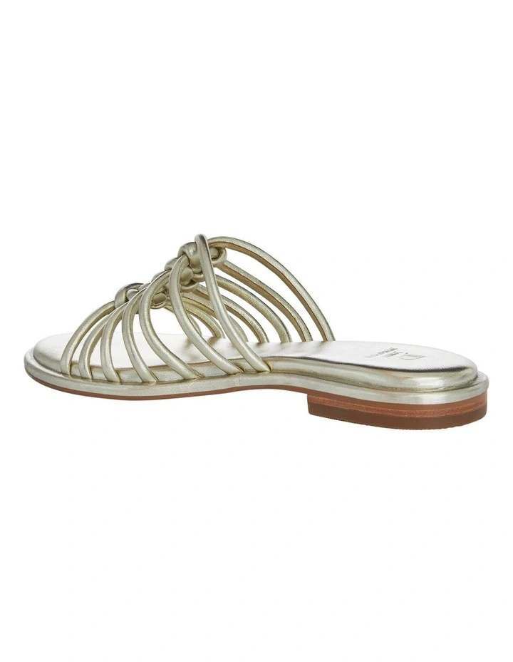 Jigsaw Sandals in Soft Gold Leather image 3