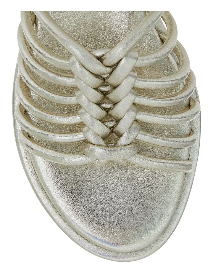 Jigsaw Sandals in Soft Gold Leather image 4