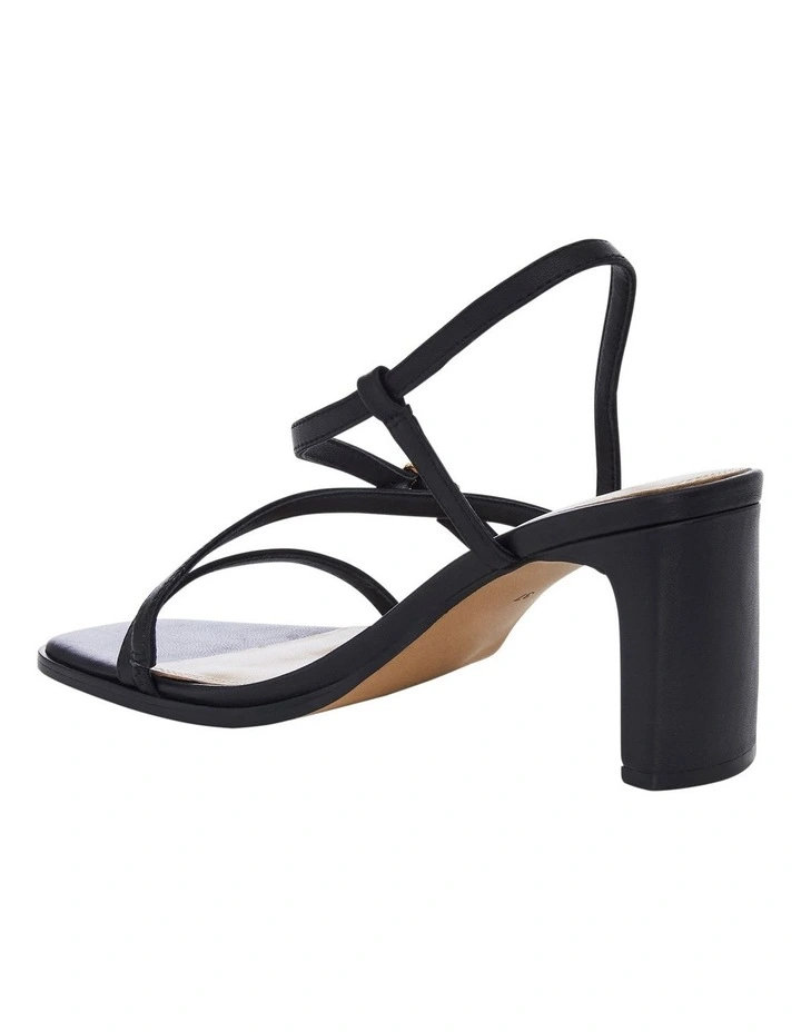 Jennifer  Sandals in Black Leather image 3