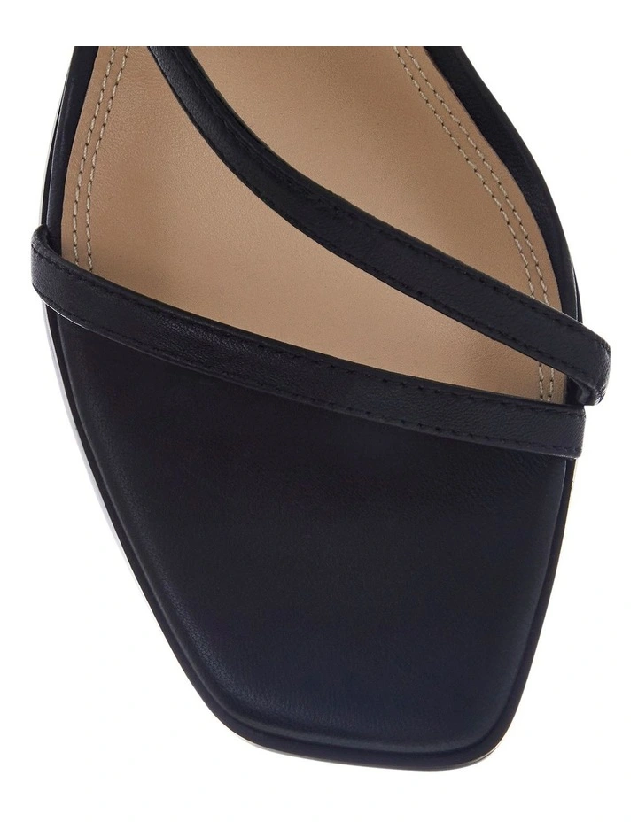 Jennifer  Sandals in Black Leather image 4