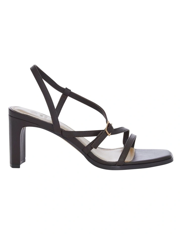 Jennifer Sandals in Chocolate Leather image 1