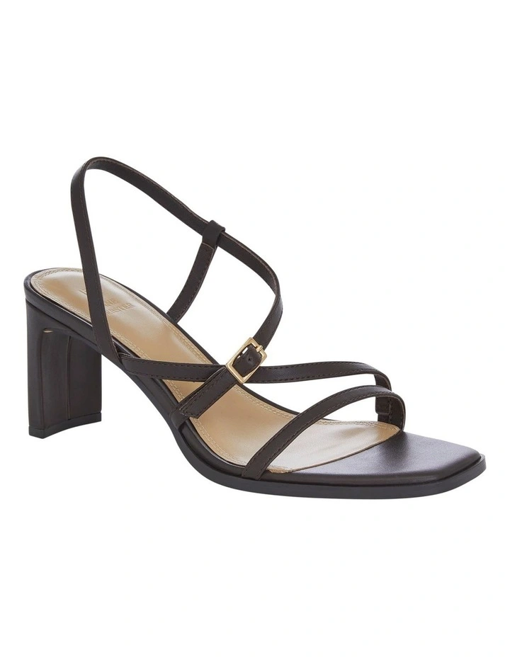 Jennifer Sandals in Chocolate Leather image 2