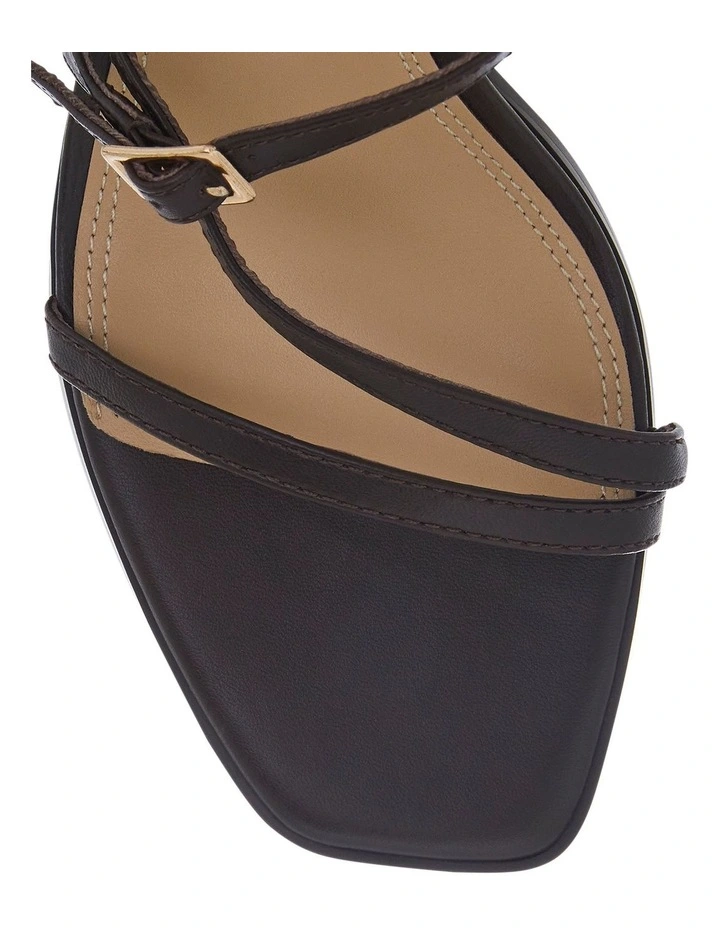Jennifer Sandals in Chocolate Leather image 4