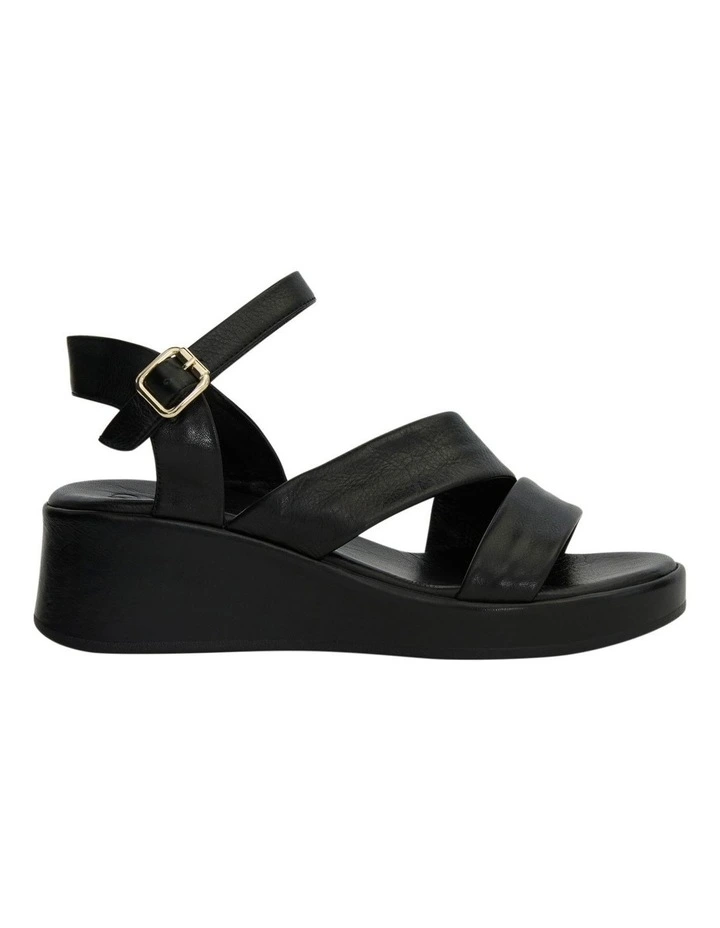 Fianna Sandals in Black Leather image 1