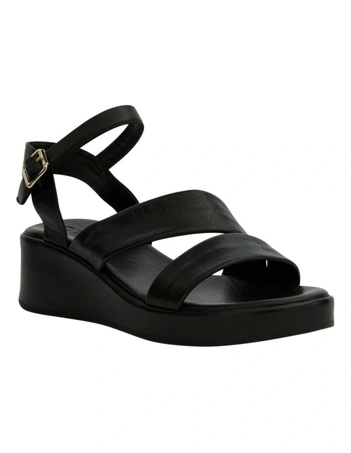 Fianna Sandals in Black Leather image 2