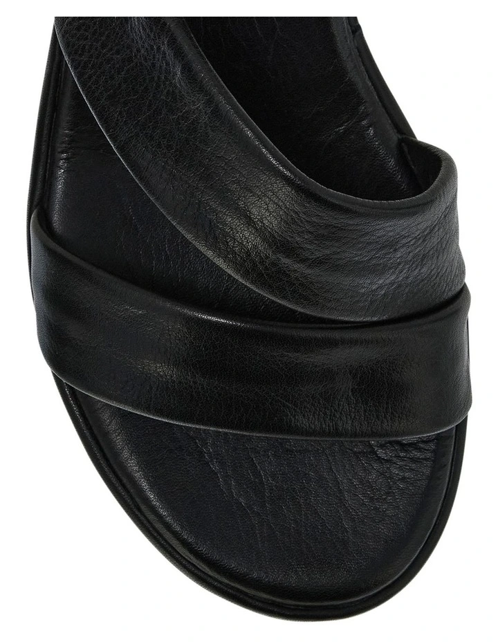 Fianna Sandals in Black Leather image 4