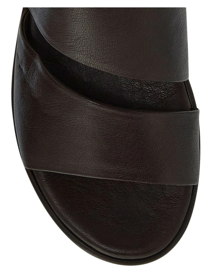 Fiora Sandals in Chocolate Leather image 4