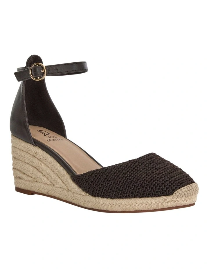 Poland Wedge Sandals in Chocolate Weave image 2