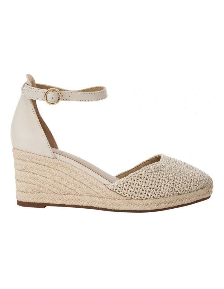 Poland Wedge Sandals in Ivory Weave image 1