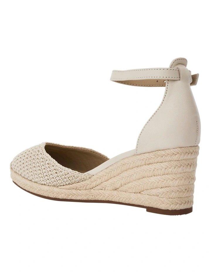 Poland Wedge Sandals in Ivory Weave image 3