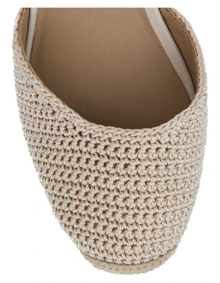 Poland Wedge Sandals in Ivory Weave image 4