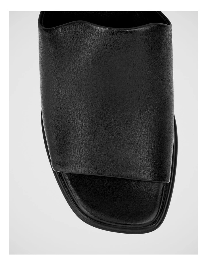 Maria Heeled Sandals in Black Leather image 4