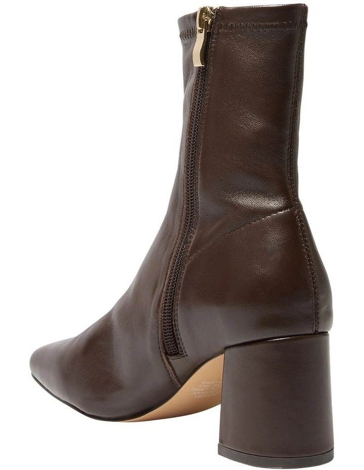 Lantana Leather Boots in Chocolate Stretch image 6