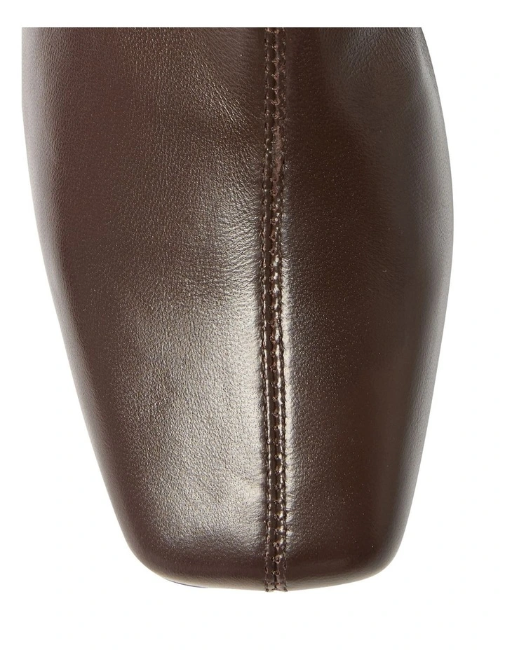 Lantana Leather Boots in Chocolate Stretch image 7