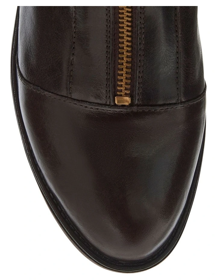 Beaumont Ankle Boots in Chocolate Leather image 4