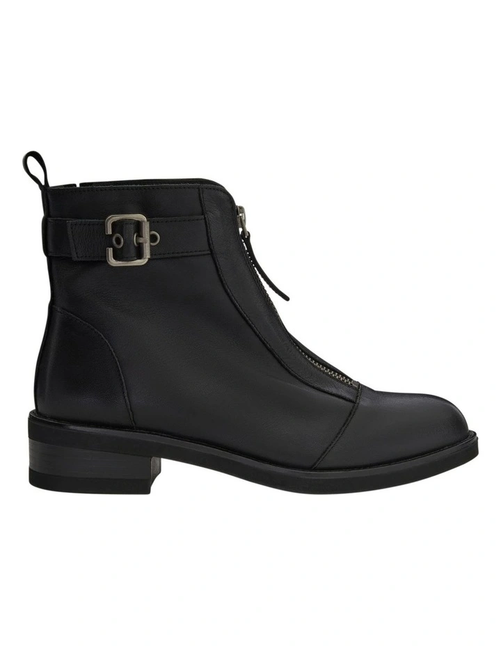 Beaumont Ankle Boots in Black/Black Leather image 1