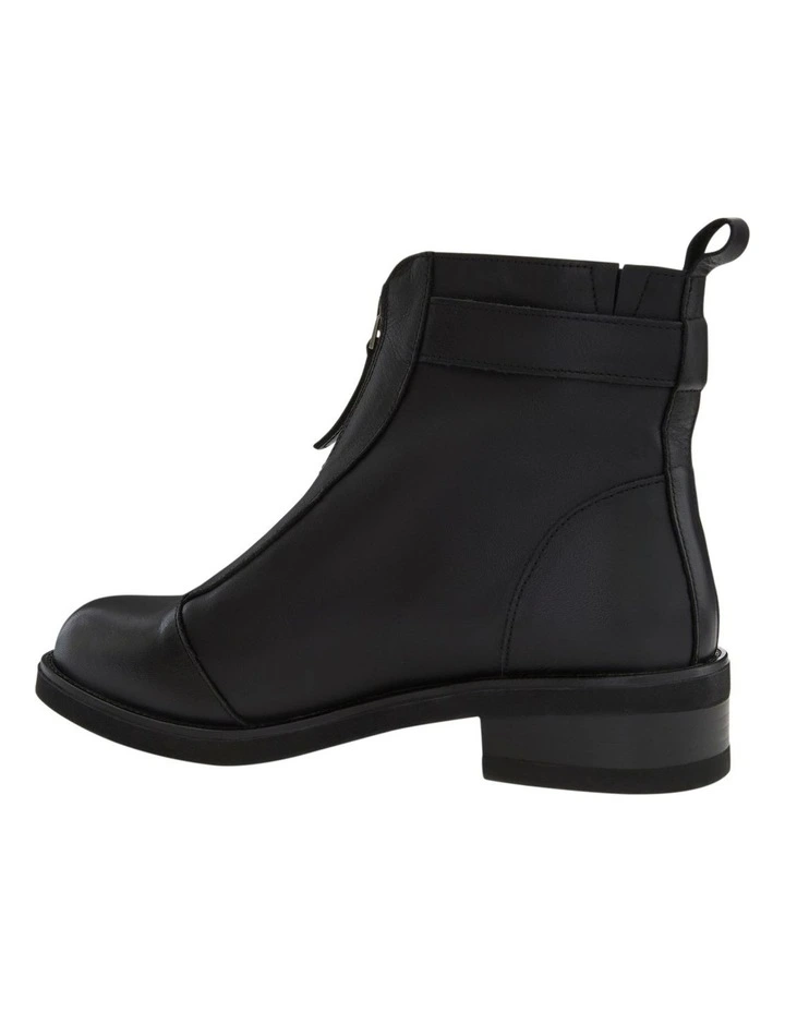 Beaumont Ankle Boots in Black/Black Leather image 3