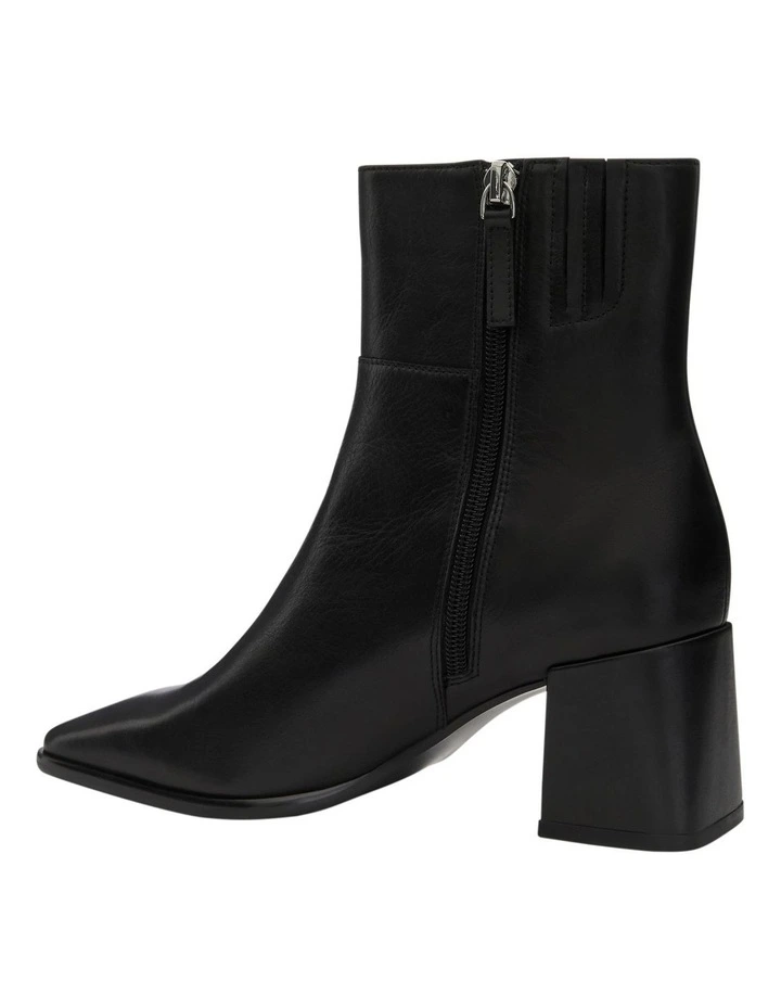 Mira Boots in Black Leather image 3