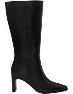 Viper Boots in Black Leather