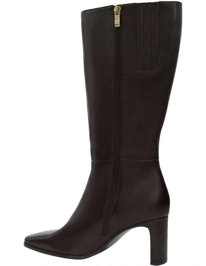 Viper Boots in Chocolate Leather image 3