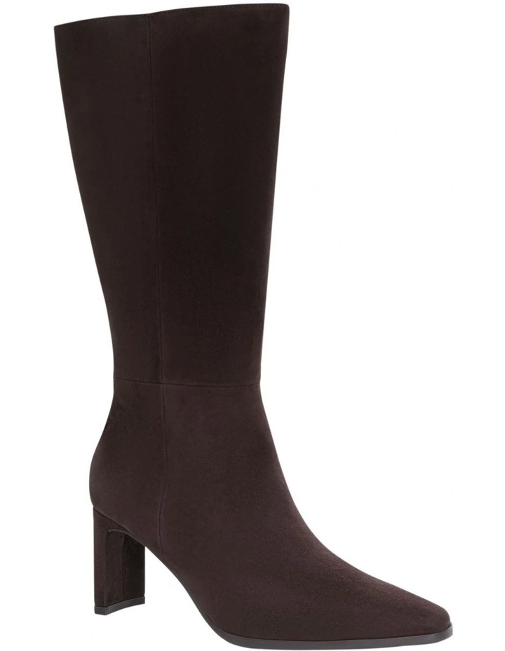 Viper Boots in Chocolate Suede image 2