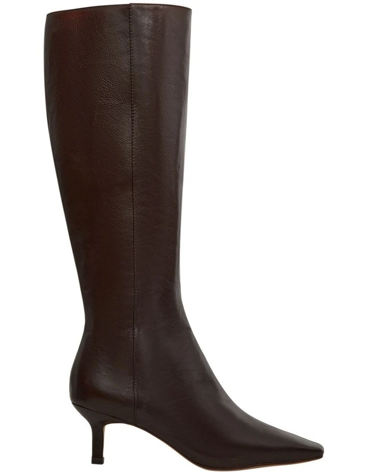 Roulette Boots in Chocolate Leather image 1