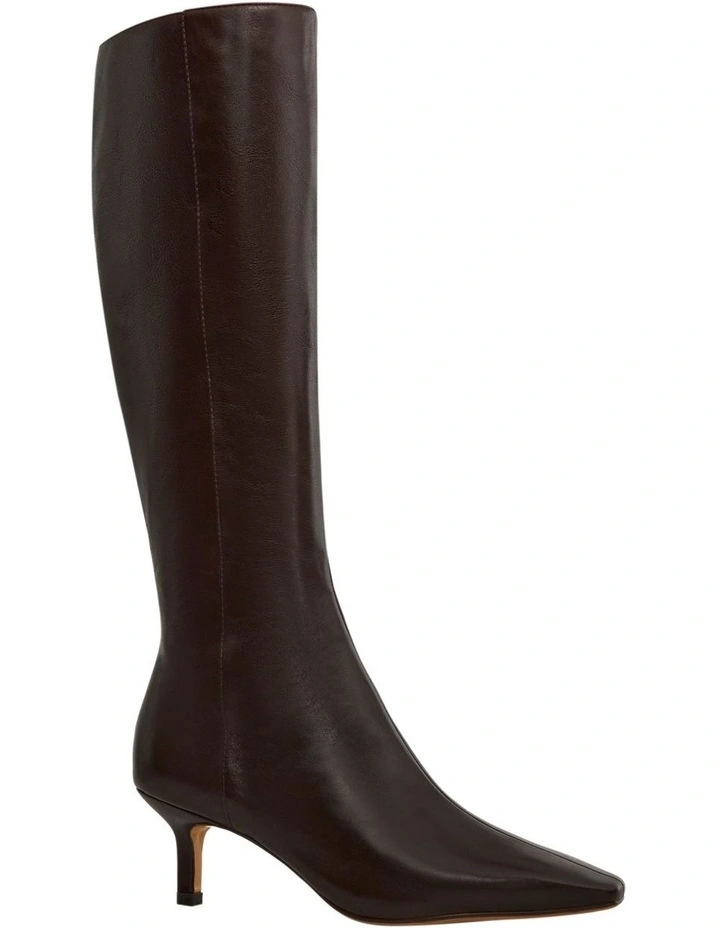 Roulette Boots in Chocolate Leather image 2