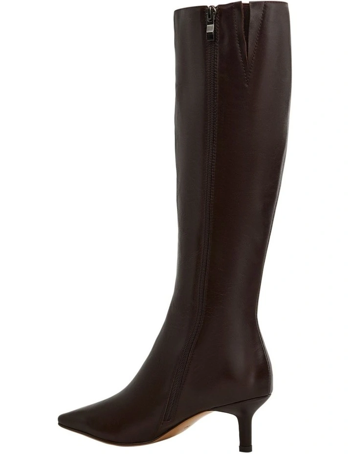 Roulette Boots in Chocolate Leather image 3